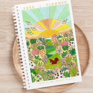 Mon joyeuse illustration d'écureuil de jardin