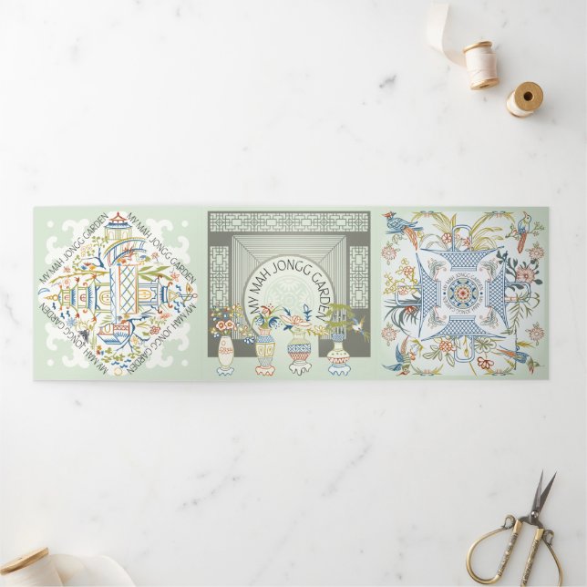 Mon Mah Jongg Garden Triple Card (Extérieur)