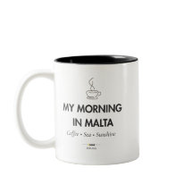 Mon matin à Malte | Mug à café maltais | Malte G