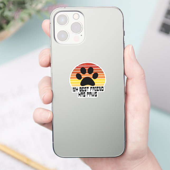 Mon Meilleur Ami A Un Sticker De Pailles (Téléphone)