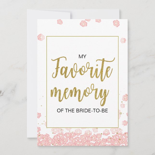 Mon Meilleur Souvenir de la Mariée | Or Rose (Devant)