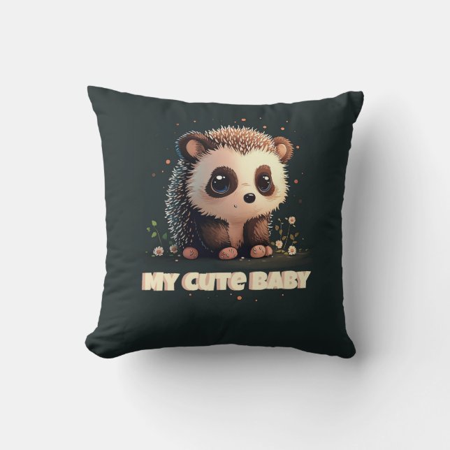 Mon mignon bébé Coussin de hérisson - Adorable (Recto)