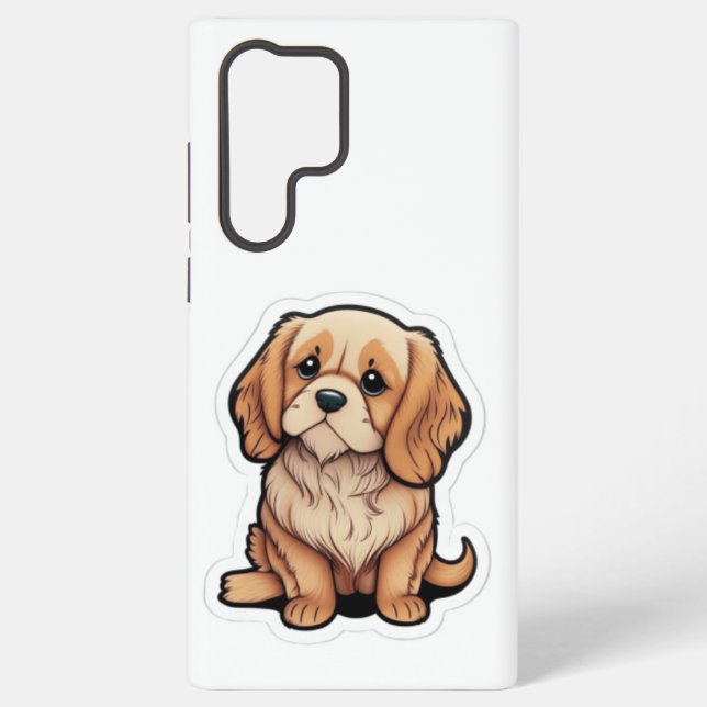 Mon mignon chien 🐾 dans mon coque Samsung Galaxy  (Verso)