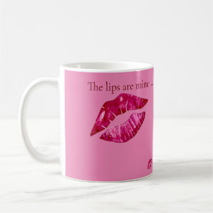 Mon mug à café aux lèvres succulentes