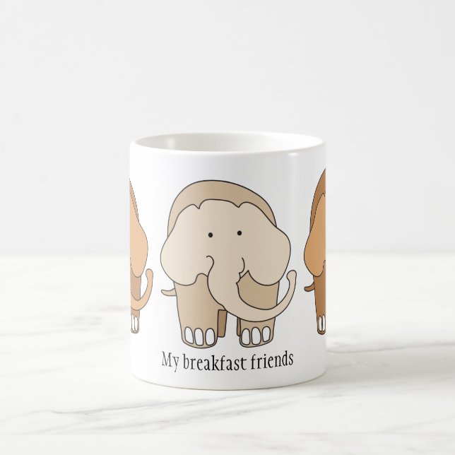 Mon Mug de Petit Déjeuner à l'Éléphant (Centre)