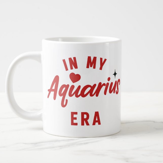 mon mug d'ère du Verseau, cadeau d'anniversaire du (Gauche)