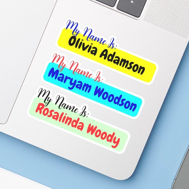 Mon nom est Étiquette - Stickers de nom étanche (Personalized Name stickers
)