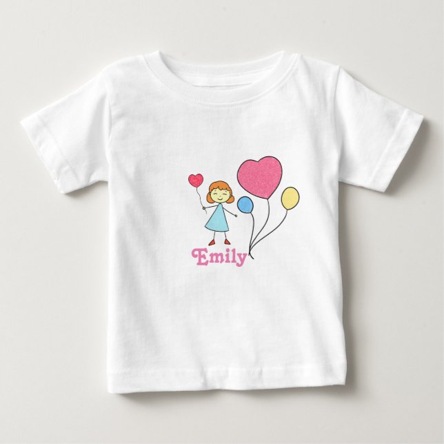 Mon nom est... - T-shirt pour bébé fille (Devant)
