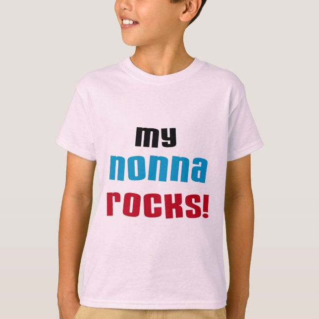 Mon Nonna bascule le T-shirts et les cadeaux (Devant)