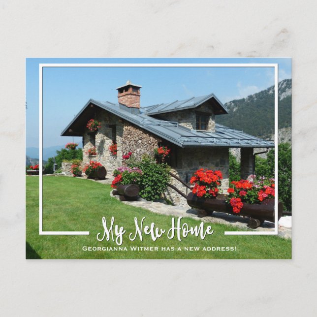 Mon nouveau Faire-part de déménagement photo à dom (Devant)