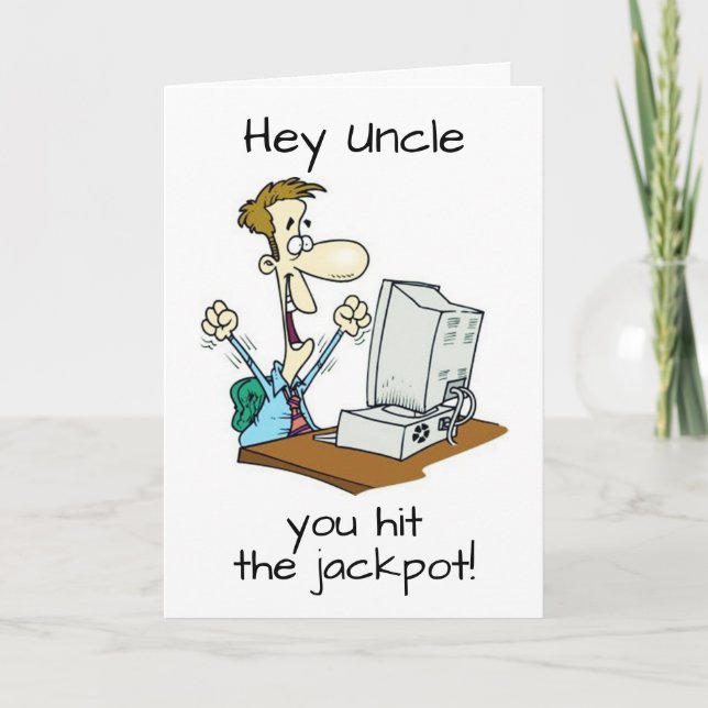 MON ONCLE COOL EST "50" WOW ! CARTE (Devant)