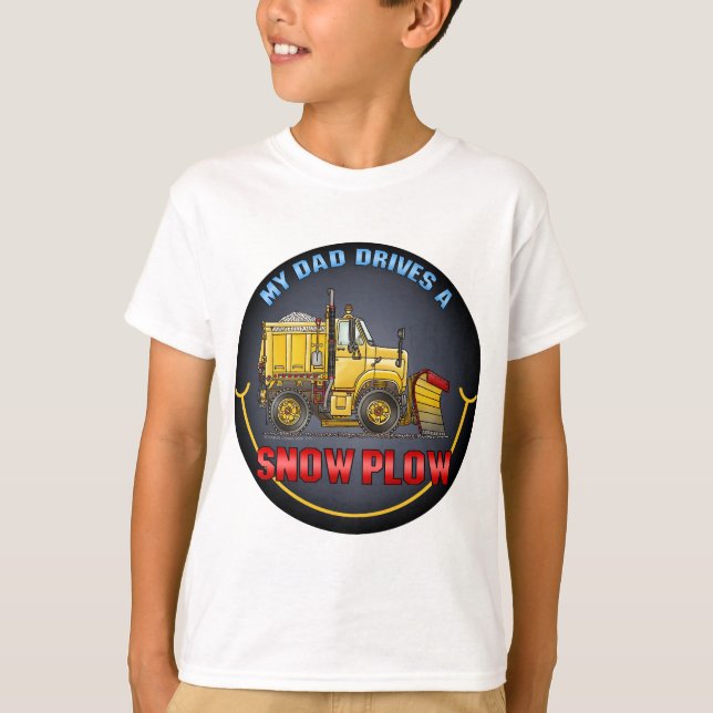 Mon papa conduit un T-shirt d'enfants de camion de (Devant)