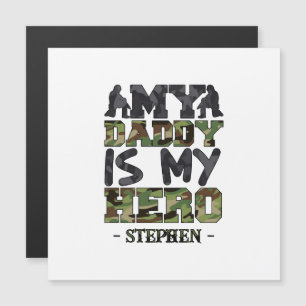 Mon Papa Est Mon Héros - Camouflage Lettres