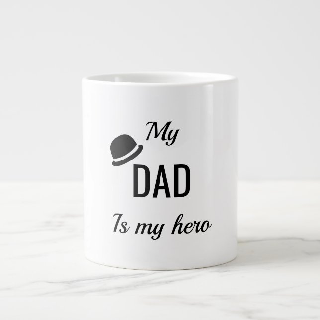 Mon papa est mon super héros | tasses fête des pèr (Devant)