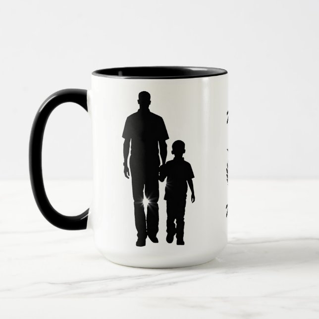 Mon papa Mon héros 15 oz Mug (Gauche)