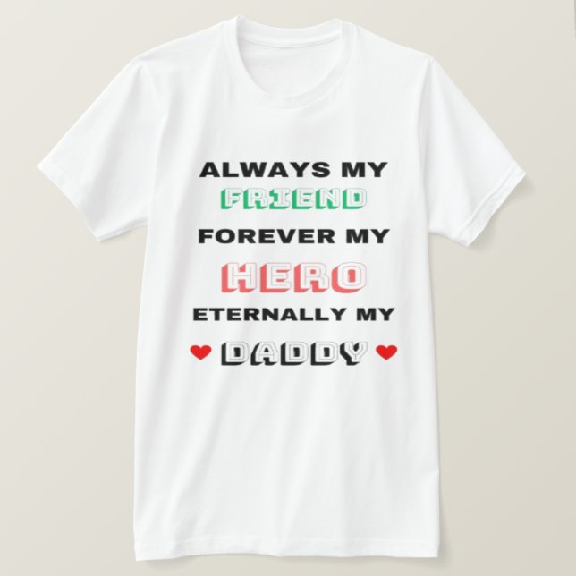 Mon papa T-shirt (Design devant)