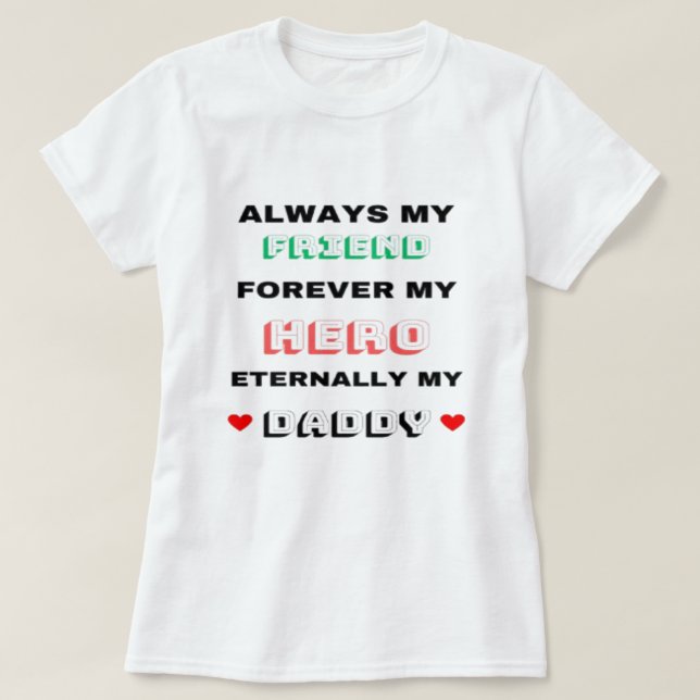 Mon papa T-shirt (Design devant)