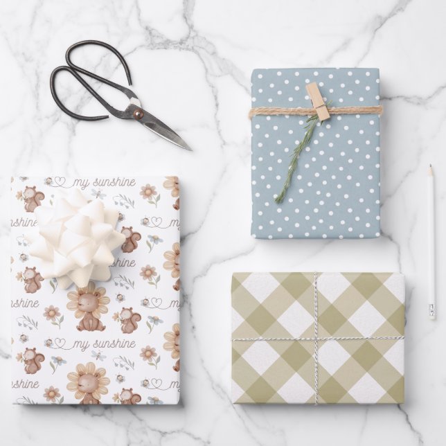 Mon papier à enveloppement solaire - Feuille plate (Recto)