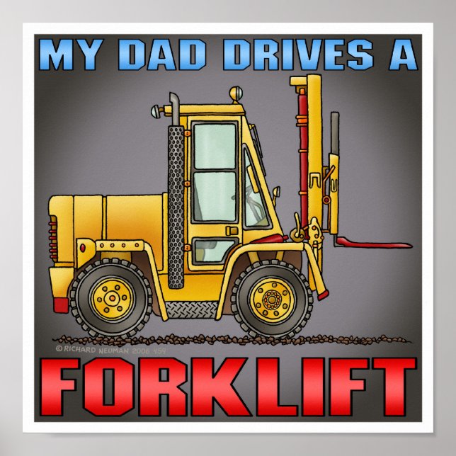 Mon Père Conduit Une Poster De Camion De Transport (Devant)
