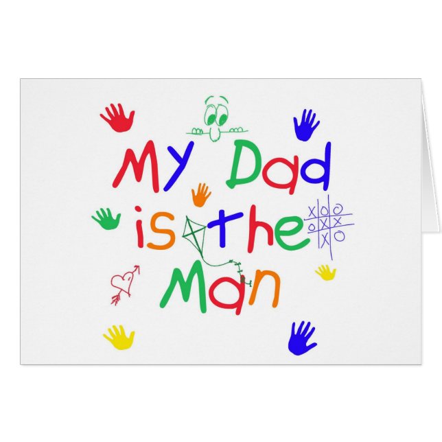 Mon père est l'homme | Fête des pères du jeune enf (Devant horizontal)
