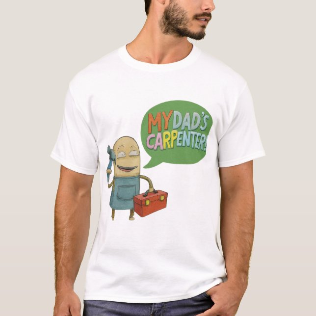 Mon père est un T-shirt menuisier (Devant)