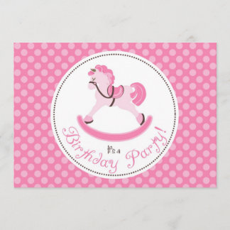 Mon petit carte photo 1 d'invitation de poney