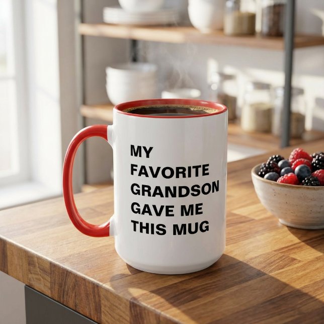 Mon petit-fils préféré m'a donné cette tasse (Créateur téléchargé)