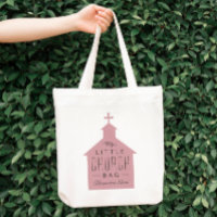 Mon petit sac d'église, mignon sac rose pour enfan