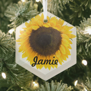 Mon petit tournesol étoile ornements de Noël