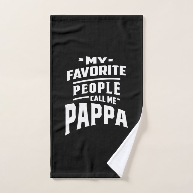 Mon peuple favori m'appelle Pappa - Père grand-pèr (Serviette à main)