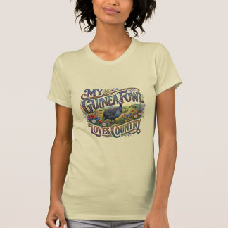 Mon pintade aime le t-shirt country