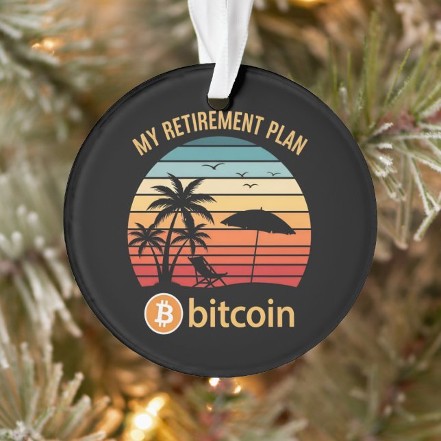 Mon Plan de Retraite Bitcoin Plage Coucher de Sole (Arbre)
