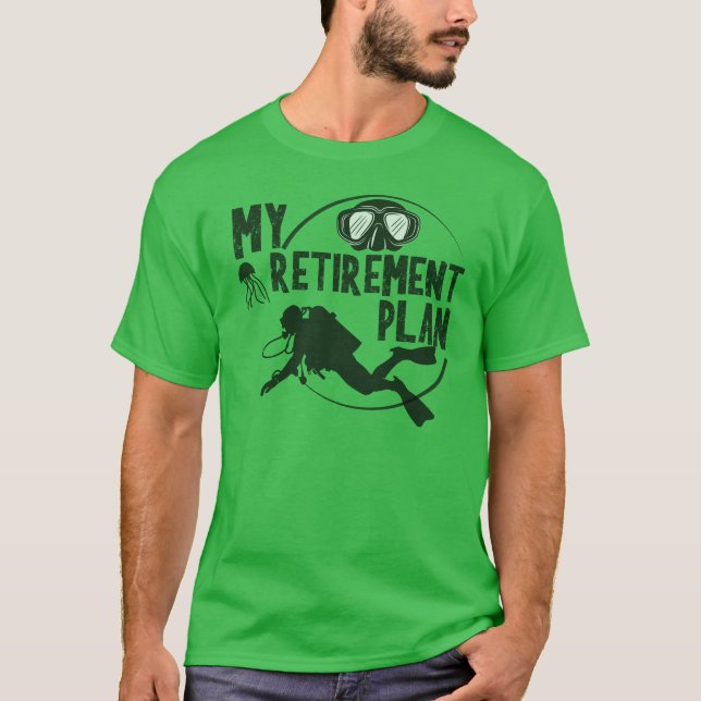 mon plan de retraite t-shirt plongée sous-marine (Devant)