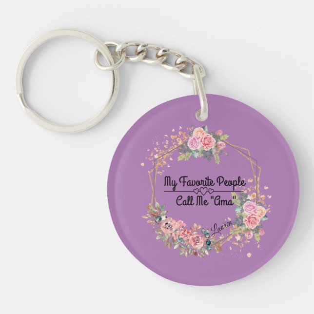Mon porte-clés personnalisé préféré Call Me (Devant)