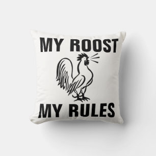 MON POULAILLER MES RÈGLES COUSSINS COQ