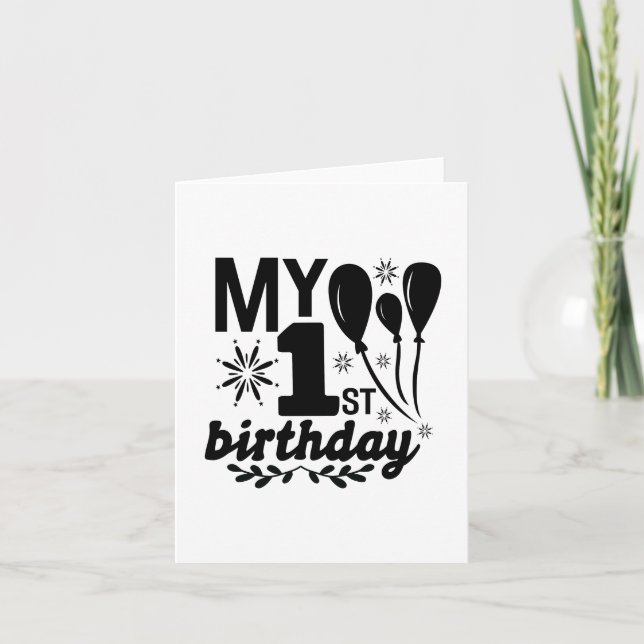 Mon premier anniversaire ! Bébé ! ! ! ! Invitation (Devant)