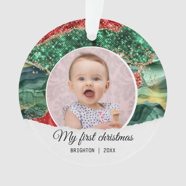 Mon premier anniversaire Noël parties scintillant (devant)