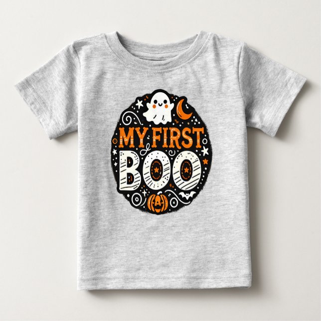 Mon premier bébé boo Halloween T-shirt (Devant)