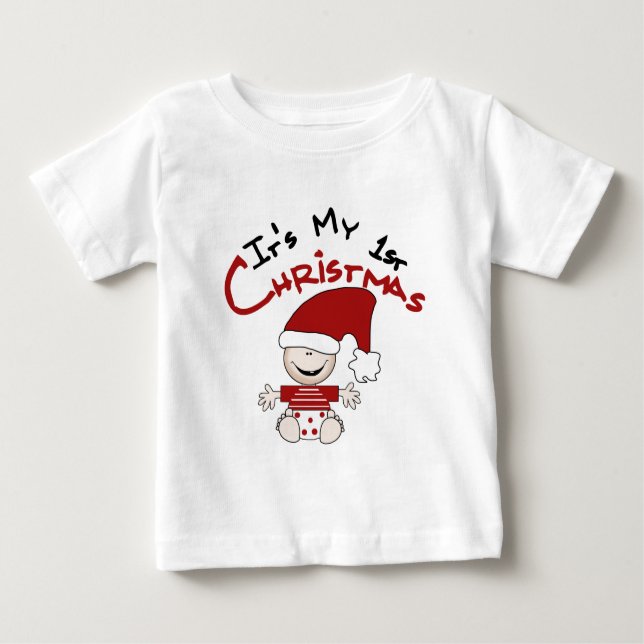 Mon premier bébé Noël Père Noël Tshirts et cadeaux (Devant)