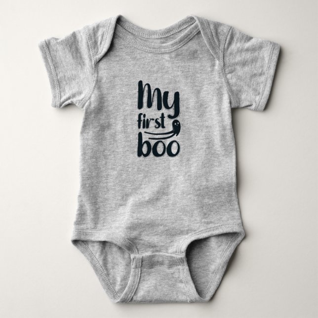 Mon premier body "Boo Baby" - Mignon (Devant)