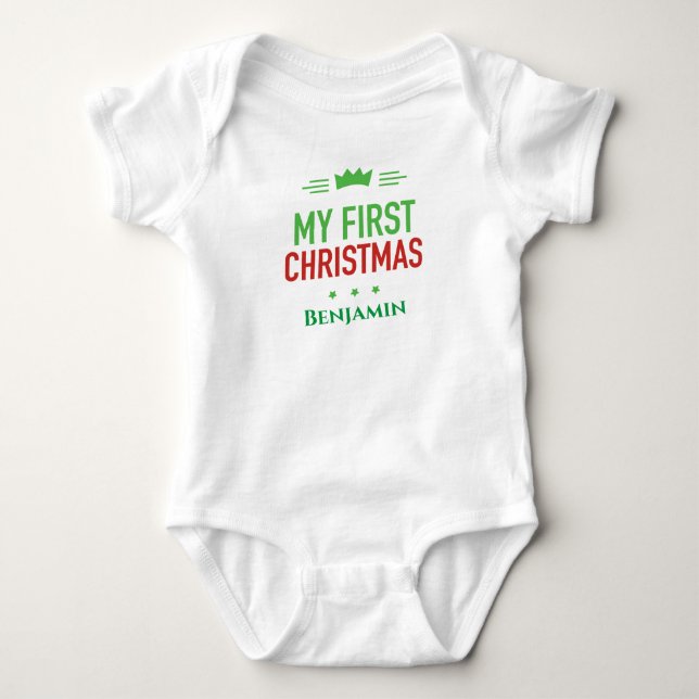 Mon premier body de Noël pour bébé (Devant)