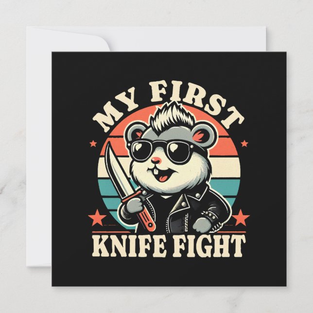 Mon premier combat au couteau - Hamster cool (Devant)