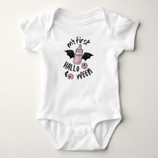 Mon premier Halloween Body bébé Rose Mignon Fantom