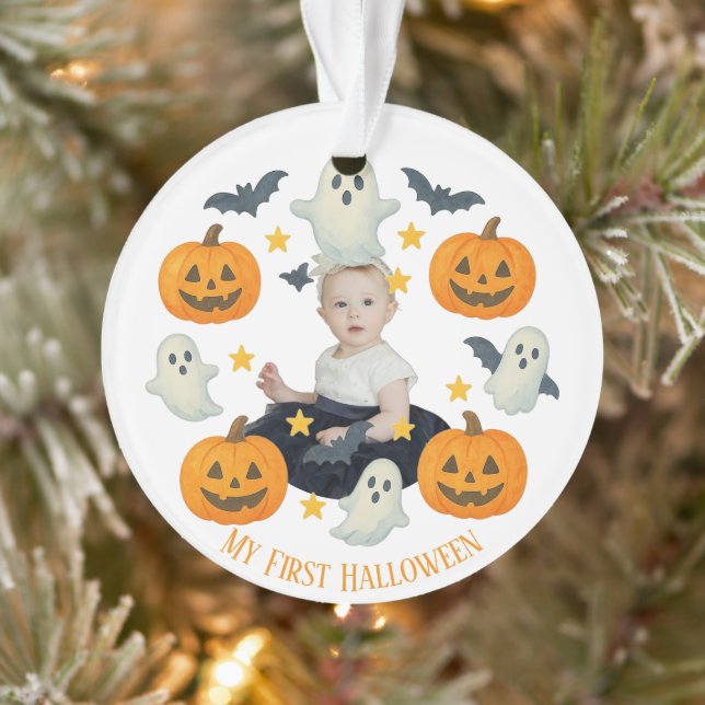 Mon premier Halloween | Mignonne Citrouille et cou (Arbre)