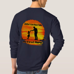Mon premier héros Papa T-shirt à manches longues