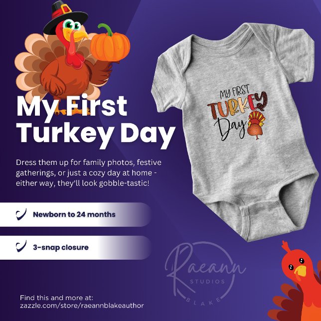Mon premier jour de Thanksgiving Body bébé 'My Fir (Créateur téléchargé)