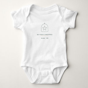 Mon premier Noël 2026 Body pour bébé avec prénom