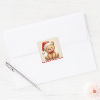 Mon premier Noël Autocollant de vacances pour bébé