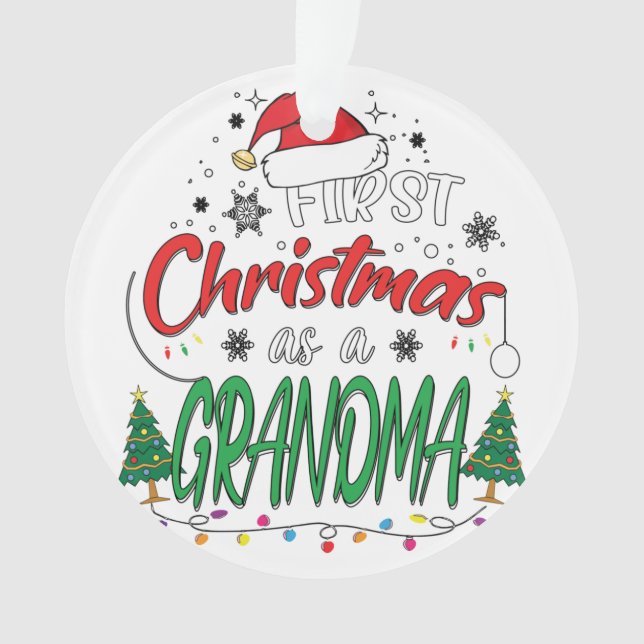 Mon Premier Noël Comme Grand-Mère Drôle Nouveau Gr (devant)