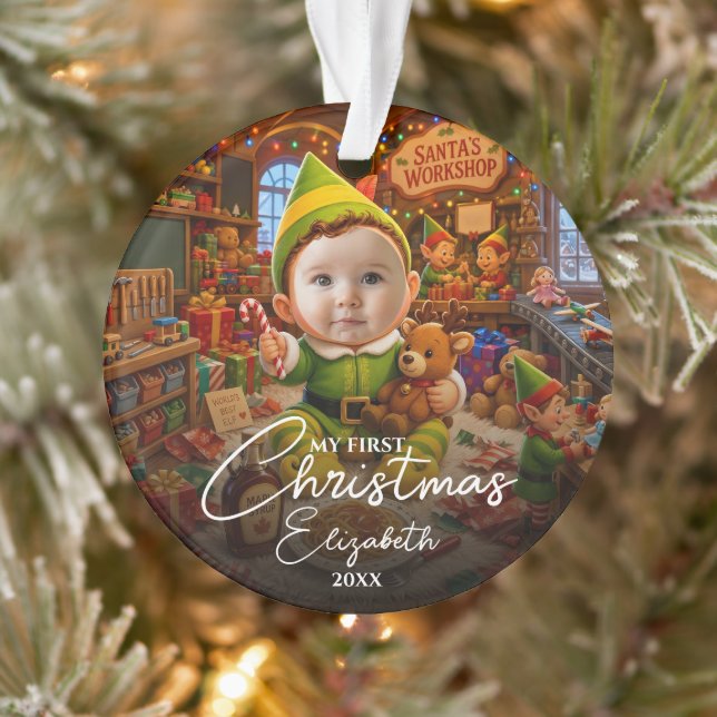 Mon premier Noël Le petit aide du Père Noël Photo (Arbre)